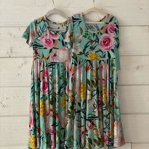 Posh Peanut Tuscan Teal Twirl Dress